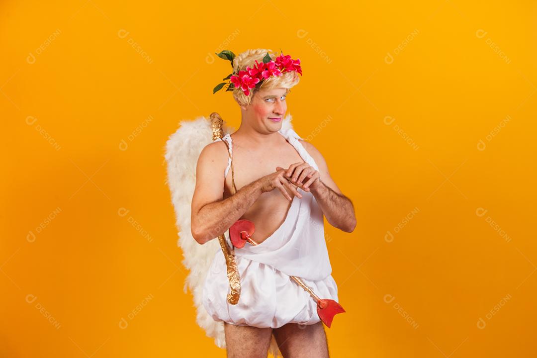Conceito de dia dos namorados. Retrato do Deus do amor - sagacidade Cupido
