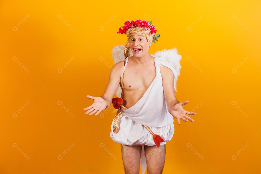 Conceito de dia dos namorados. Retrato do Deus do amor - sagacidade Cupido