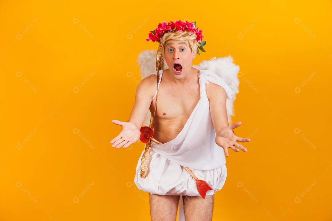 Conceito de dia dos namorados. Retrato do Deus do amor - sagacidade Cupido