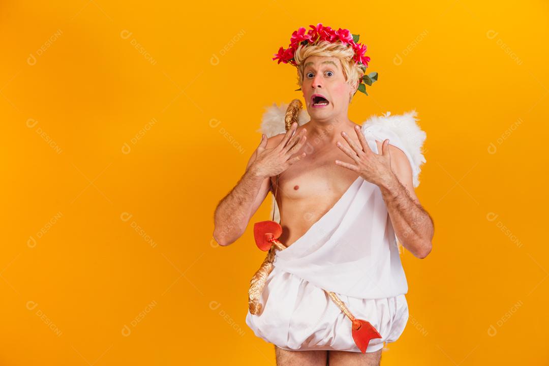 Conceito de dia dos namorados. Retrato do Deus do amor - sagacidade Cupido