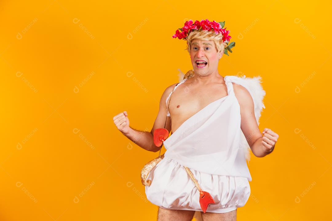 Conceito de dia dos namorados. Retrato do Deus do amor - sagacidade Cupido