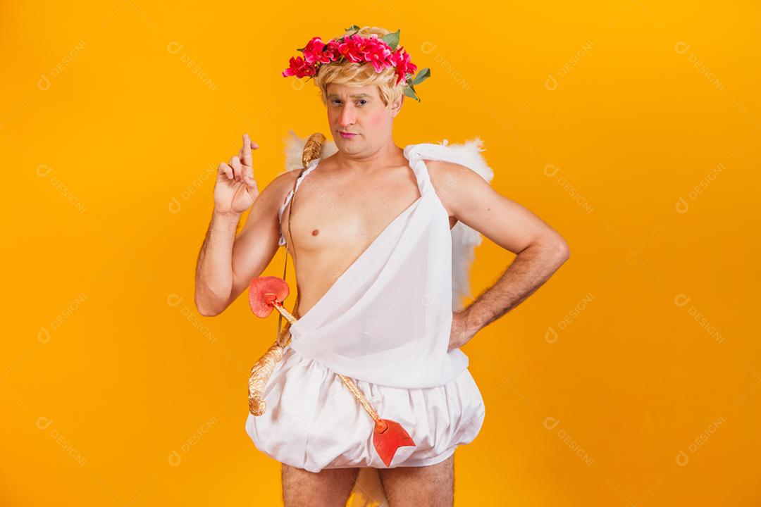 Conceito de dia dos namorados. Retrato do Deus do amor - sagacidade Cupido