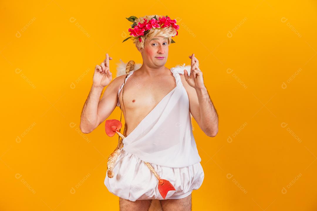 Conceito de dia dos namorados. Retrato do Deus do amor - sagacidade Cupido