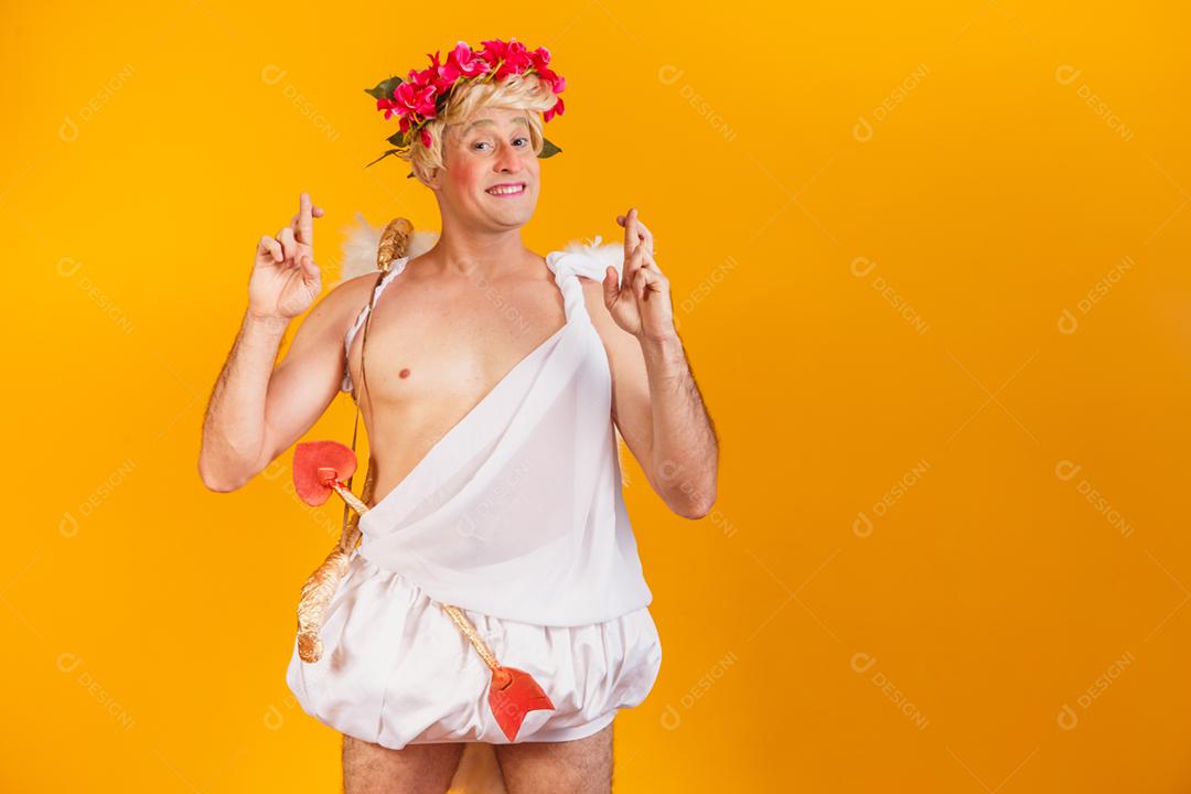 Conceito de dia dos namorados. Retrato do Deus do amor - sagacidade Cupido