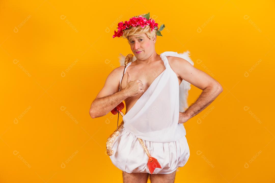 Conceito de dia dos namorados. Retrato do Deus do amor - sagacidade Cupido