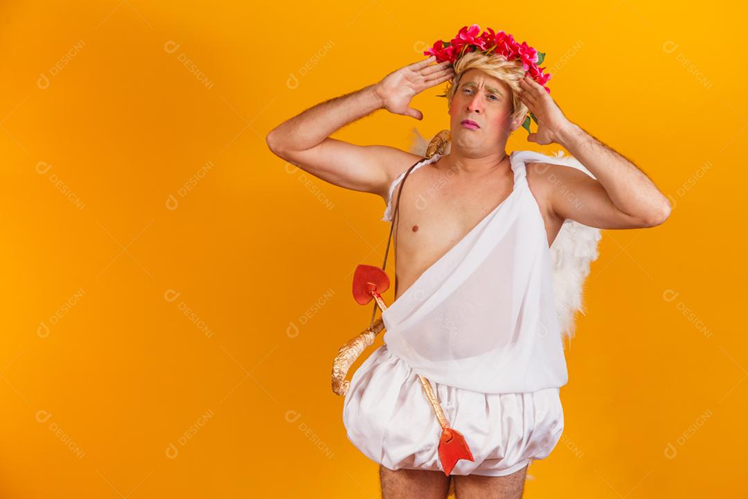 Conceito de dia dos namorados. Retrato do Deus do amor - sagacidade Cupido