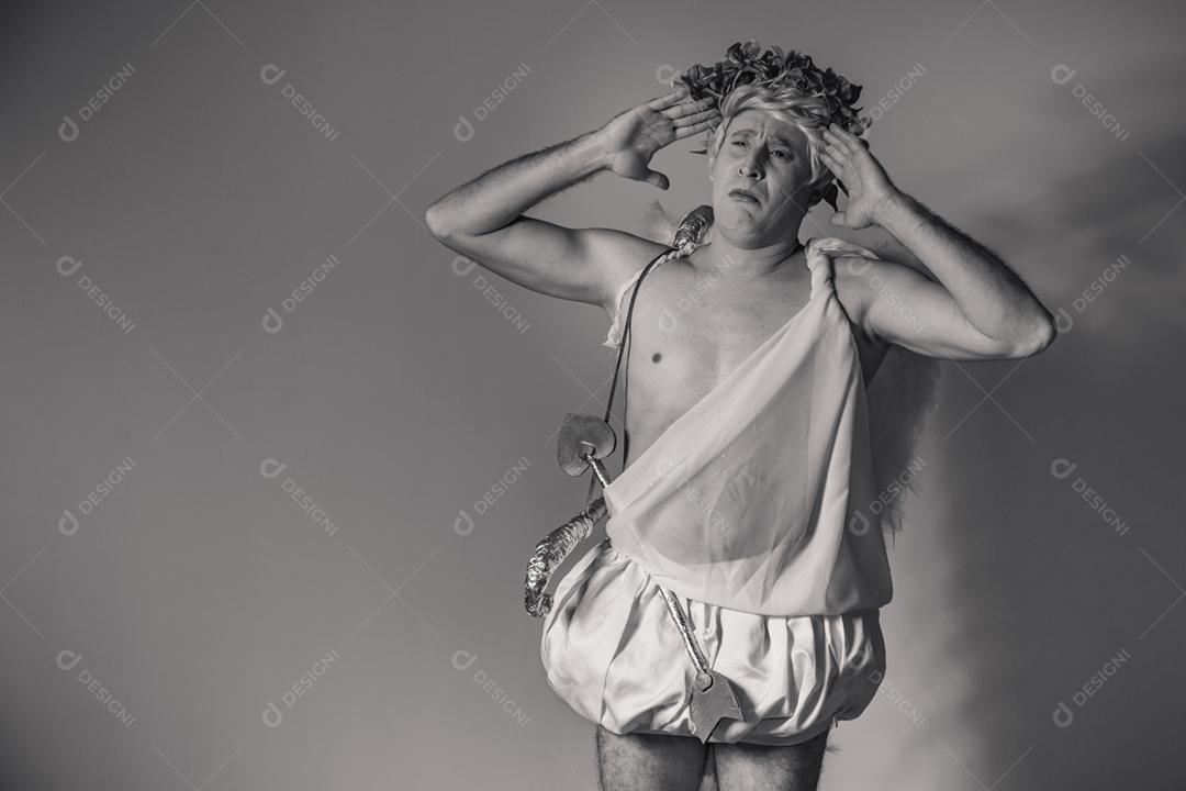 Conceito de dia dos namorados. Retrato do Deus do amor - sagacidade Cupido