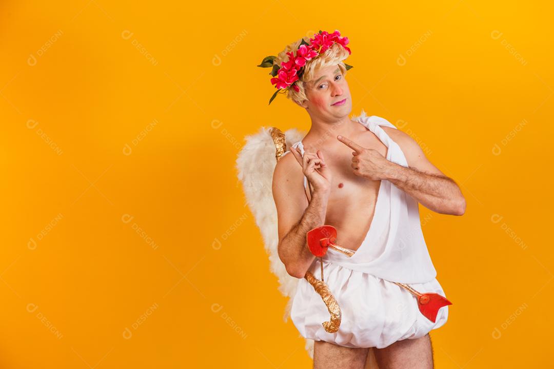 Conceito de dia dos namorados. Retrato do Deus do amor - sagacidade Cupido