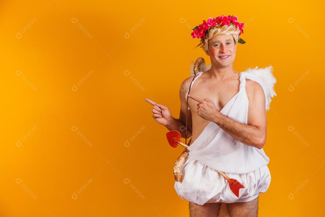 Conceito de dia dos namorados. Retrato do Deus do amor - sagacidade Cupido