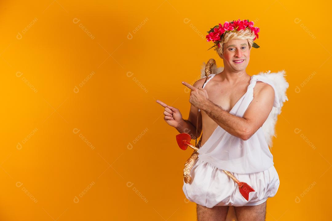 Conceito de dia dos namorados. Retrato do Deus do amor - sagacidade Cupido