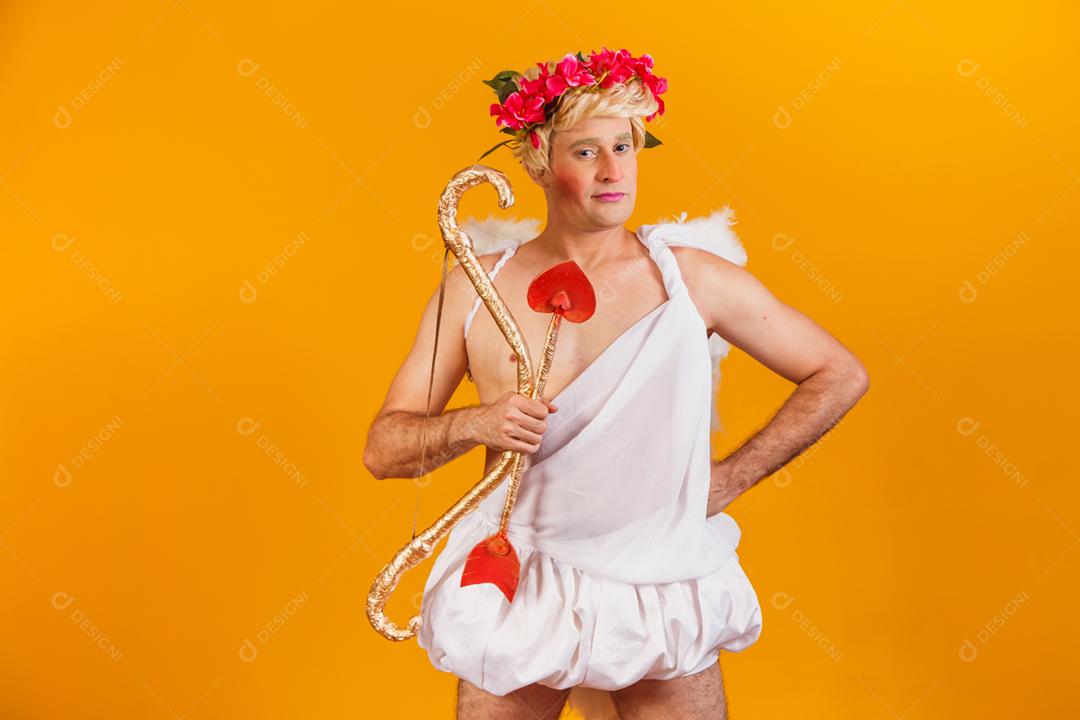 Conceito de dia dos namorados. Retrato do Deus do amor - sagacidade Cupido