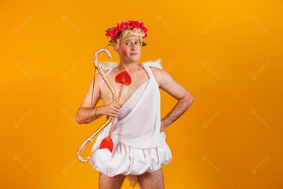 Conceito de dia dos namorados. Retrato do Deus do amor - sagacidade Cupido