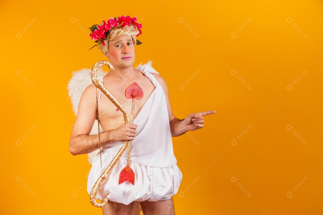 Conceito de dia dos namorados. Retrato do Deus do amor - sagacidade Cupido