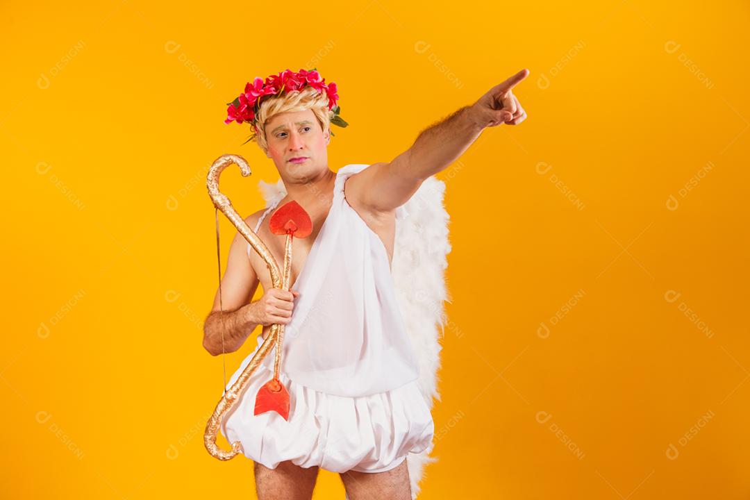 Conceito de dia dos namorados. Retrato do Deus do amor - sagacidade Cupido