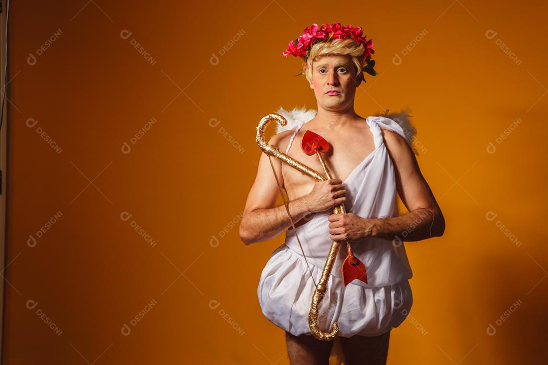 Conceito de dia dos namorados. Retrato do Deus do amor - sagacidade Cupido