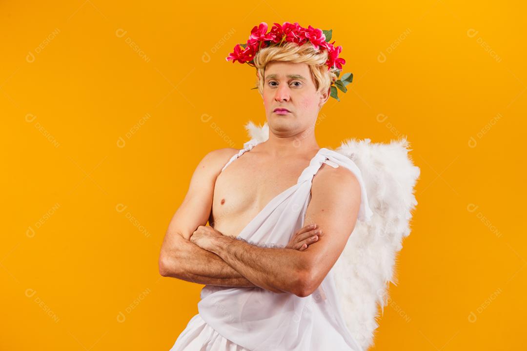 Conceito de dia dos namorados. Retrato do Deus do amor - sagacidade Cupido