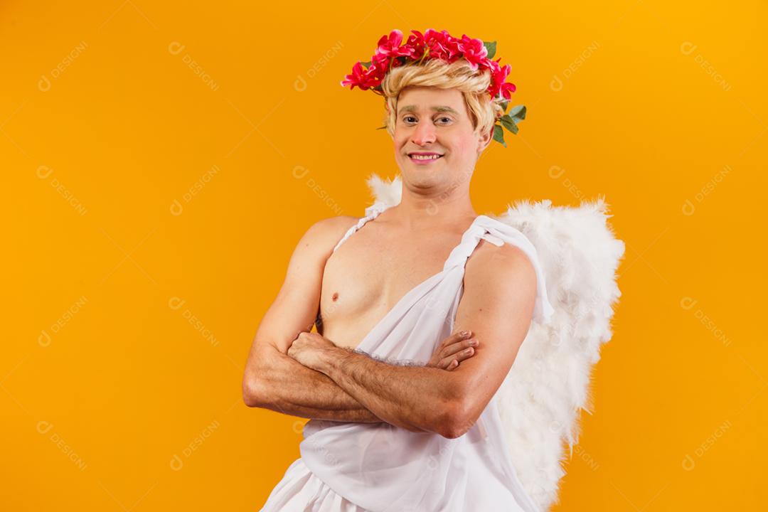 Conceito de dia dos namorados. Retrato do Deus do amor - sagacidade Cupido