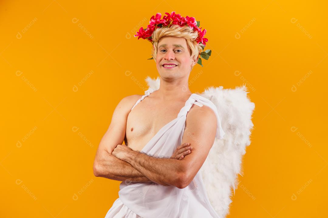 Conceito de dia dos namorados. Retrato do Deus do amor - sagacidade Cupido