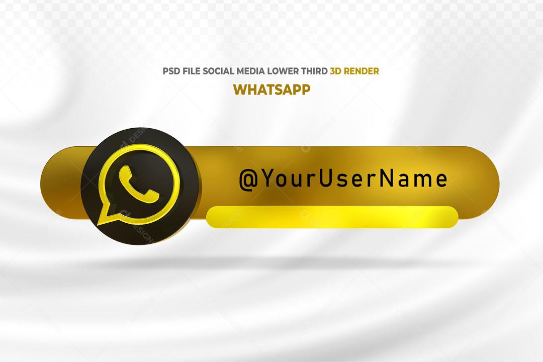 Caixa De Pergunta Tag do WhatsApp 3D Elemento Para Composição PSD