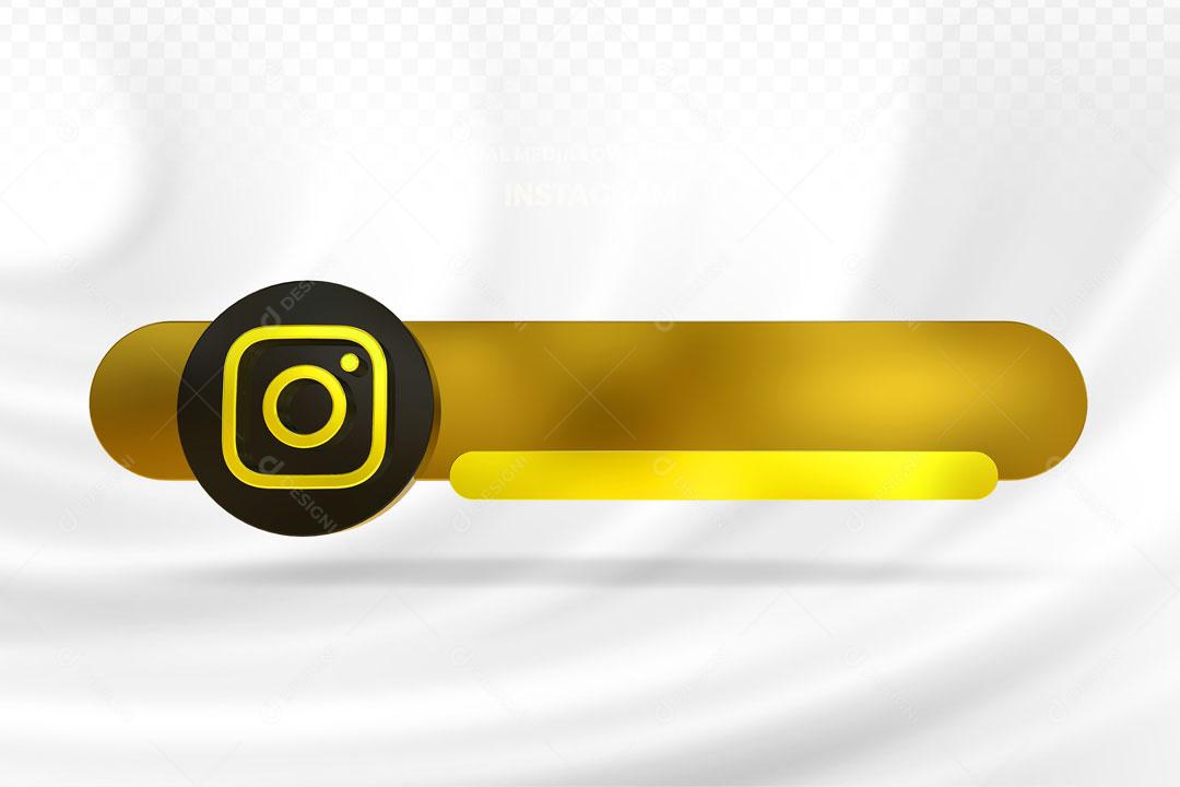 Caixa De Pergunta Tag do Instagram  3D Elemento Para Composição PSD