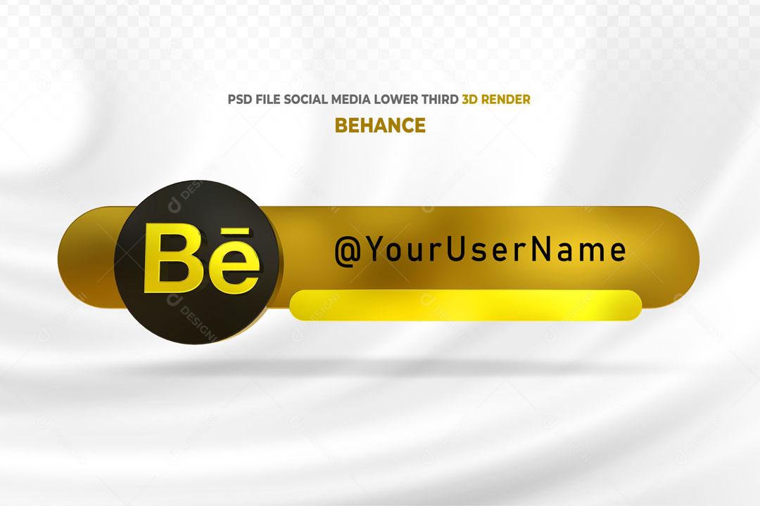 Caixa De Pergunta Tag do Behance  3D Elemento Para Composição PSD