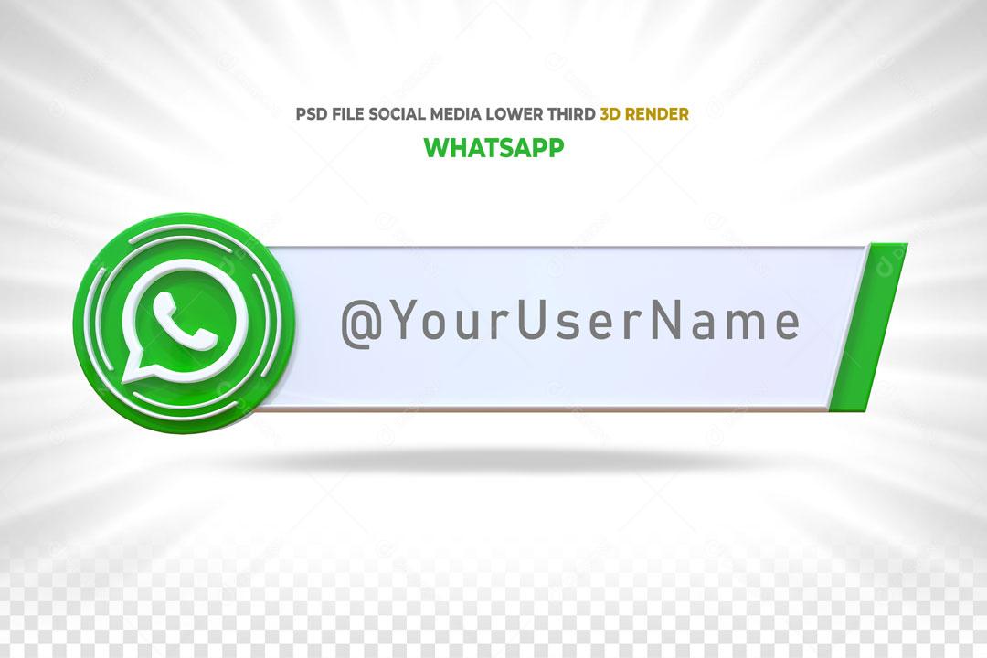 Caixa De Pergunta Tag do WhatsApp 3D Elemento Para Composição PSD