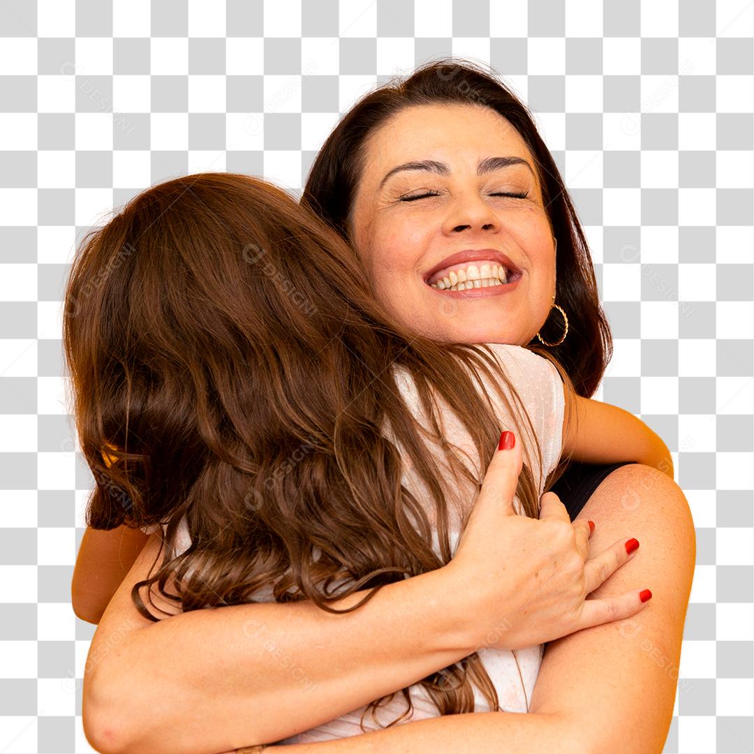 Mãe e filha amor PNG Transparente