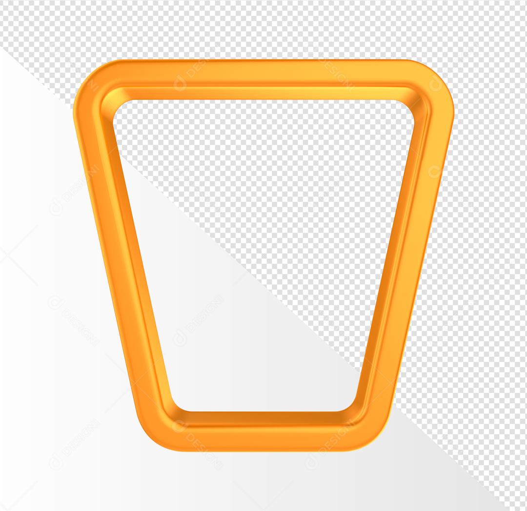 Ícones de linha Elemento 3D PSD