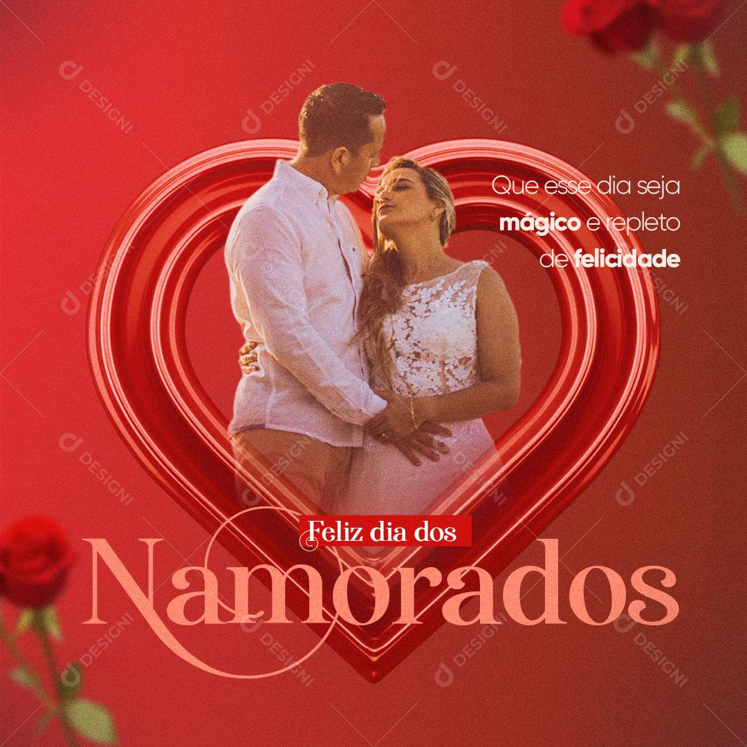 Feliz Dia Dos Namorados 12 de Junho Social Media PSD Editável