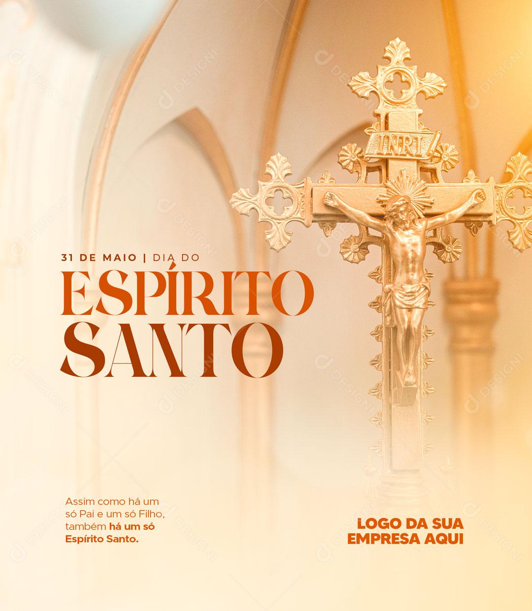 Dia 31 De Maio Dia Do Espirito Santo Data Comemorativa Social Media PSD Editável