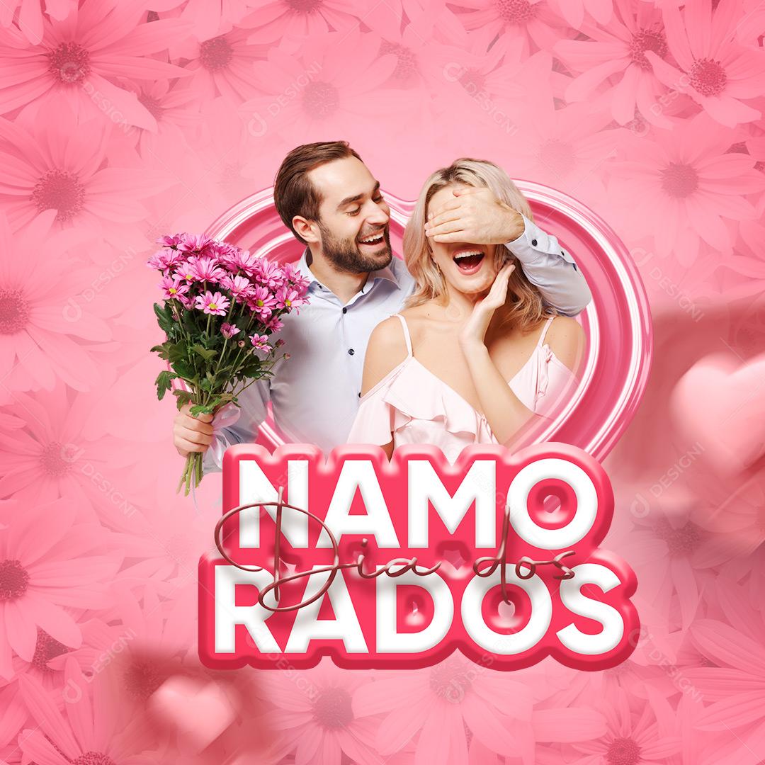 Social Media Feliz Dia Dos Namorados 12 de Junho Que Esse Dia Seja Mágico PSD Editável