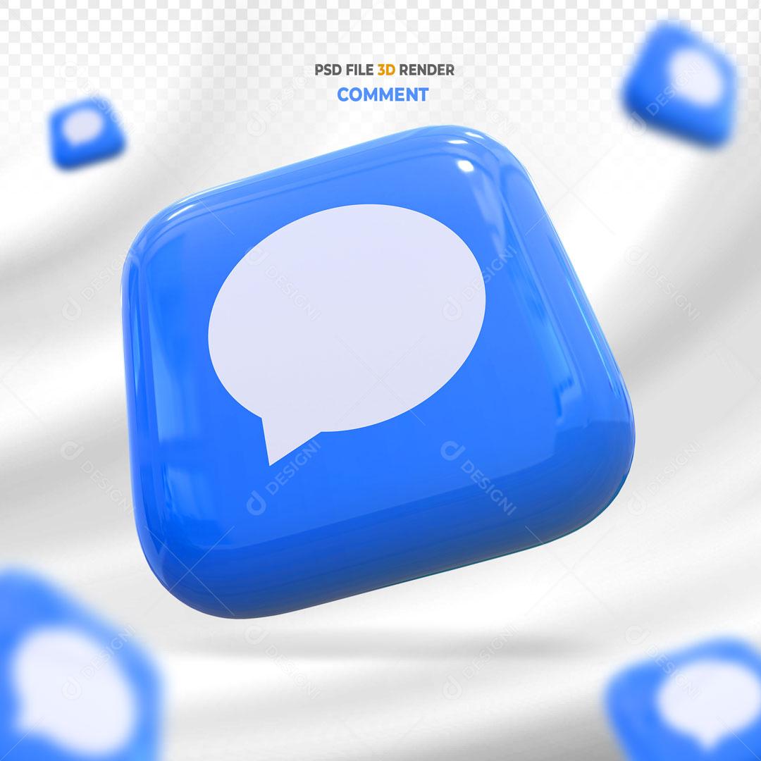Ícones Mensagem SMS 3D Para Composição PSD