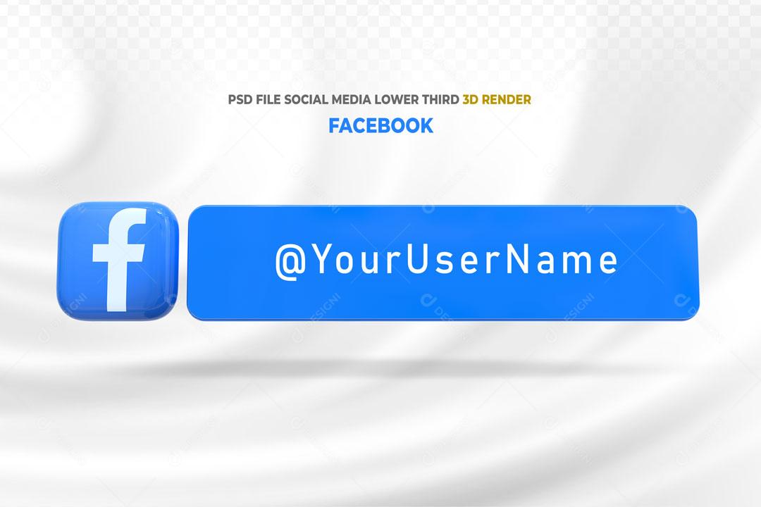 Question Box Facebook Tag 3D Element For Composition PSD