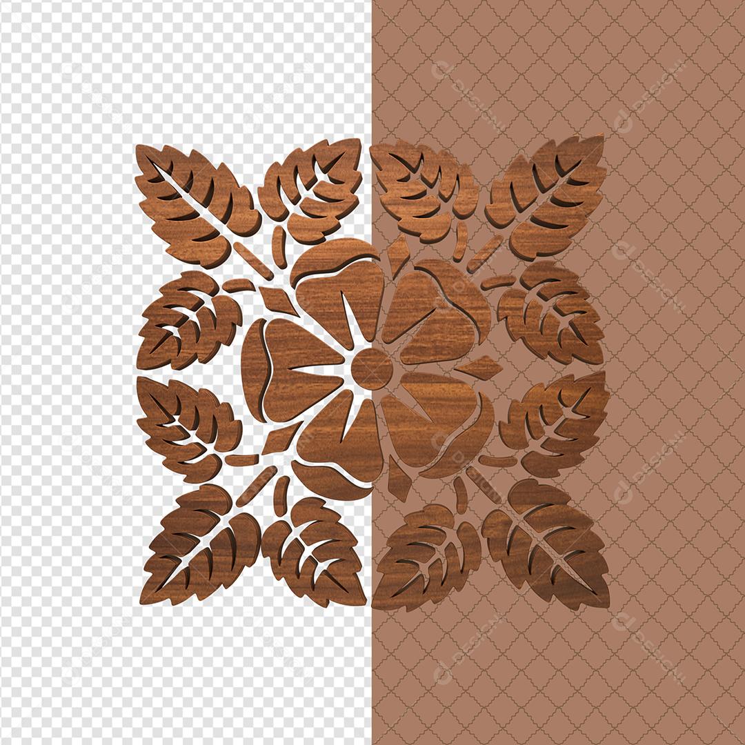 Saint John 3D Wood Element for Composition PSD