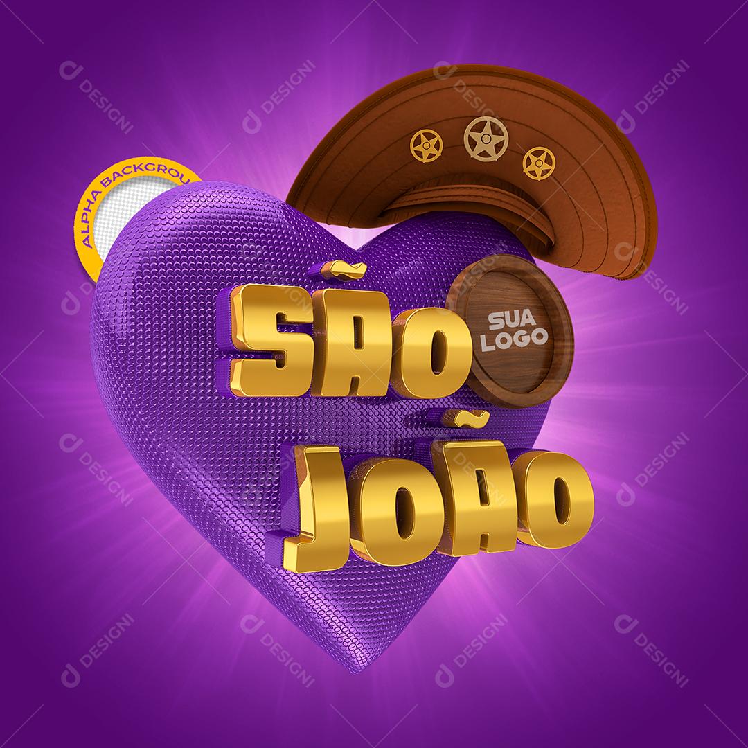 São João Selo 3D PSD