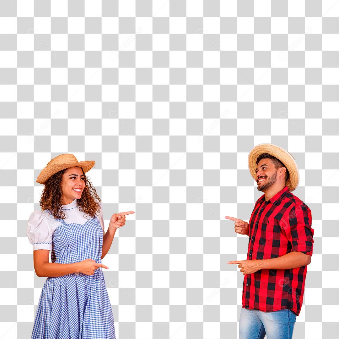 Casal vestindo roupas tradicionais para Festa Junina São João