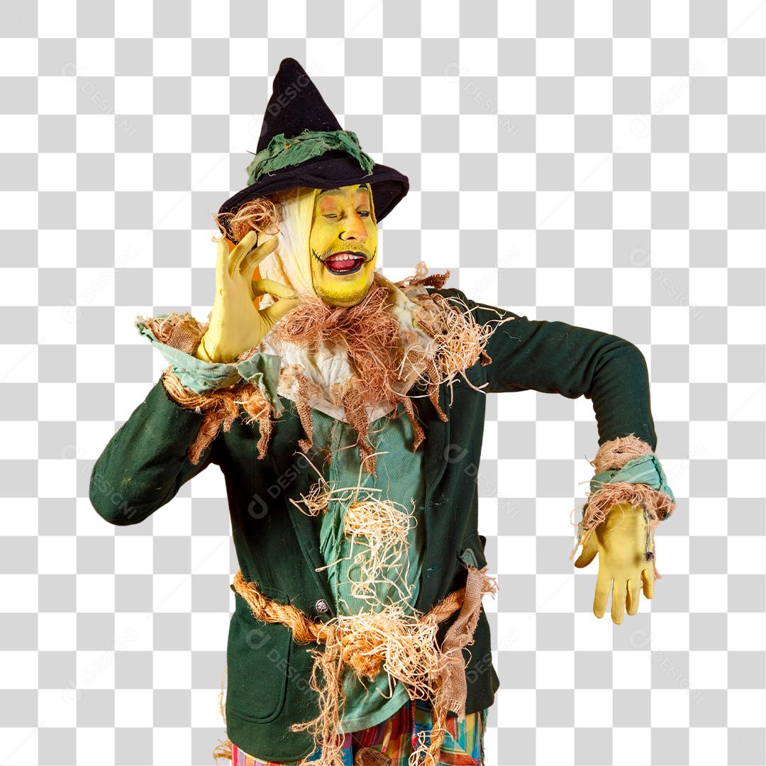 Personagem espantalho de festa junina São João