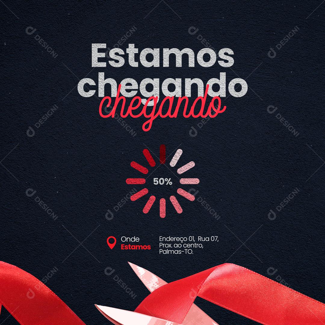 Post Inauguração Bar Distribuidora Restaurante Social Media PSD Editável