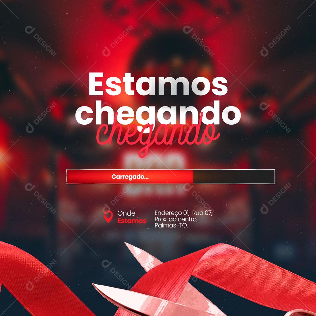 Post Inauguração Bar Distribuidora Restaurante Social Media PSD Editável