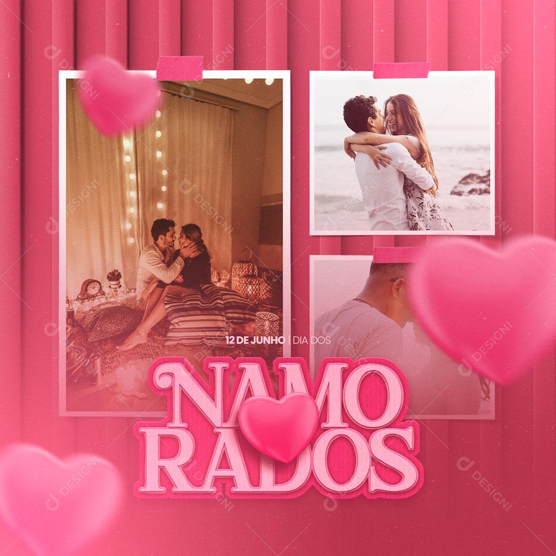 Social Media Feliz Dia Dos Namorados 12 de Junho Que Esse Dia Seja Mágico PSD Editável
