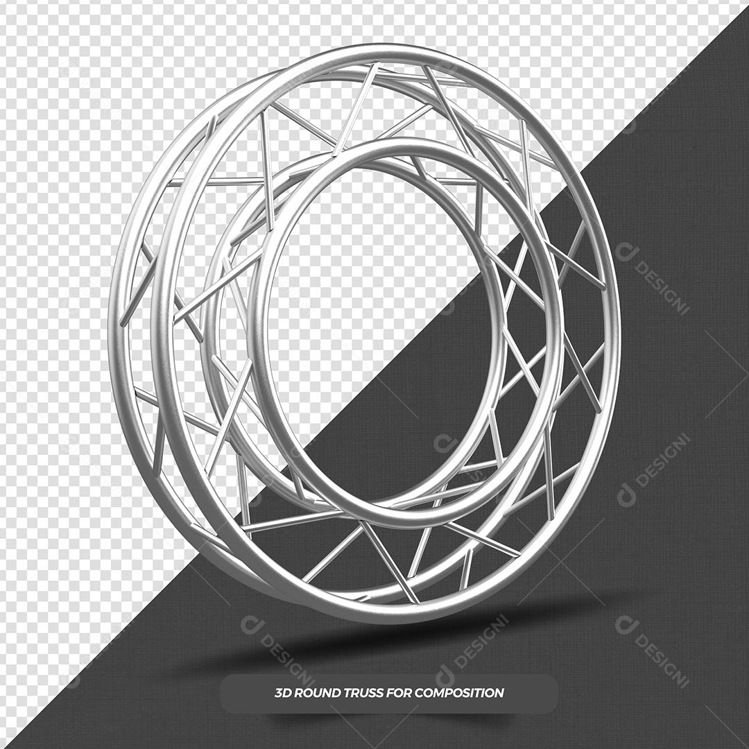 Treliça Redonda São João Elemento 3D PSD