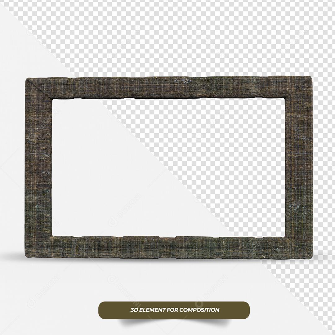 Quadro De Madeira de São João Elemento 3D PSD