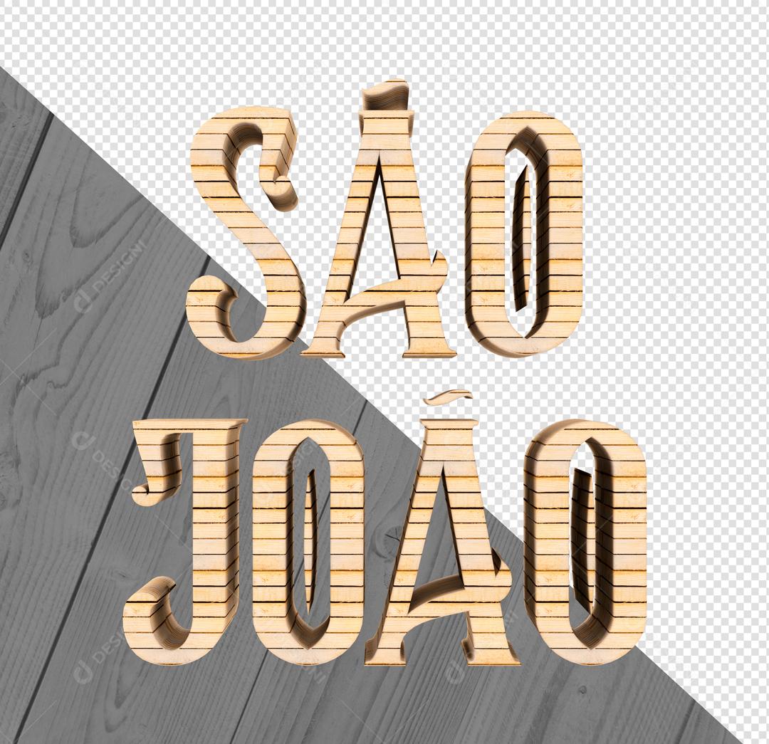 Texto 3D São João de Madeira Para Composição PSD