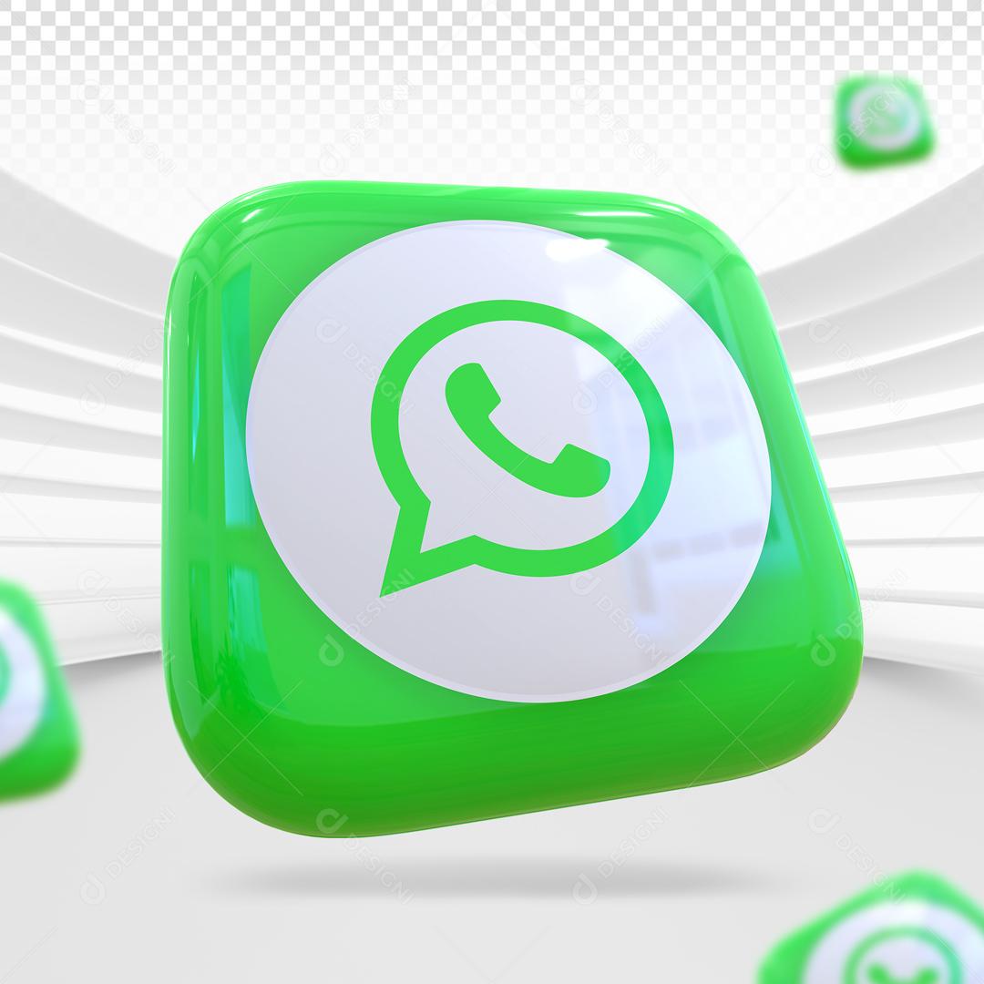 Whatsapp Elemento 3D Para Composição PSD