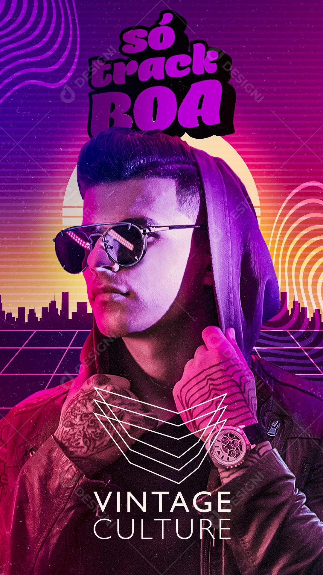 Flyer Story Show House Dj Vintage Culture Só Track Boa Social Media PSD Editável