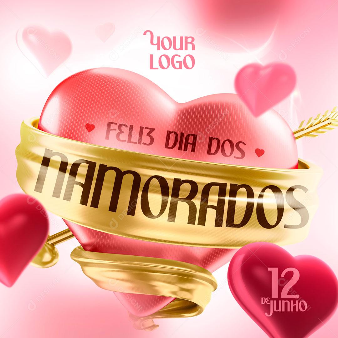 Dia Dos Namorados 12 De Junho Data Comemorativa Social Media PSD Editável