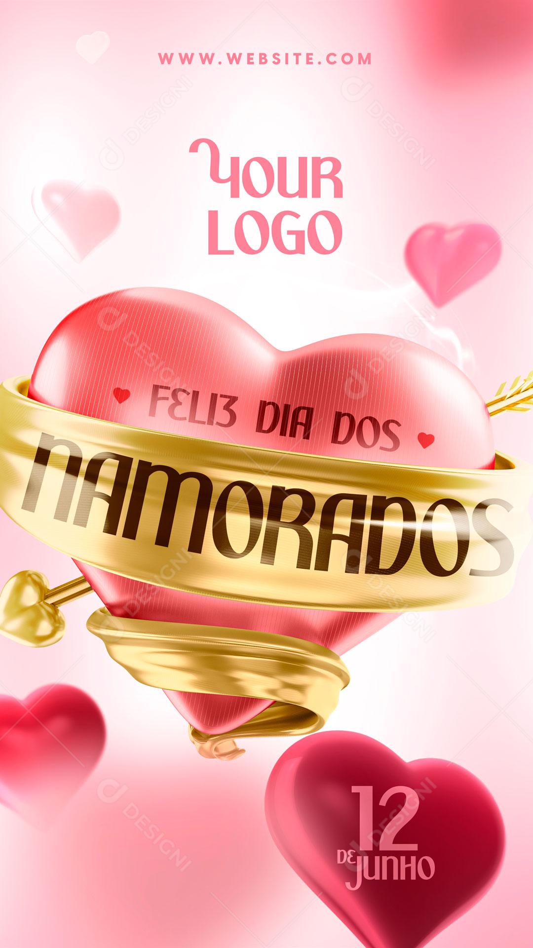 Dia Dos Namorados 12 De Junho Data Comemorativa Social Media PSD Editável