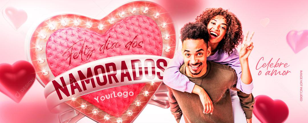 Banner Dia Dos Namorados 12 De Junho Data Comemorativa Social Media PSD Editável