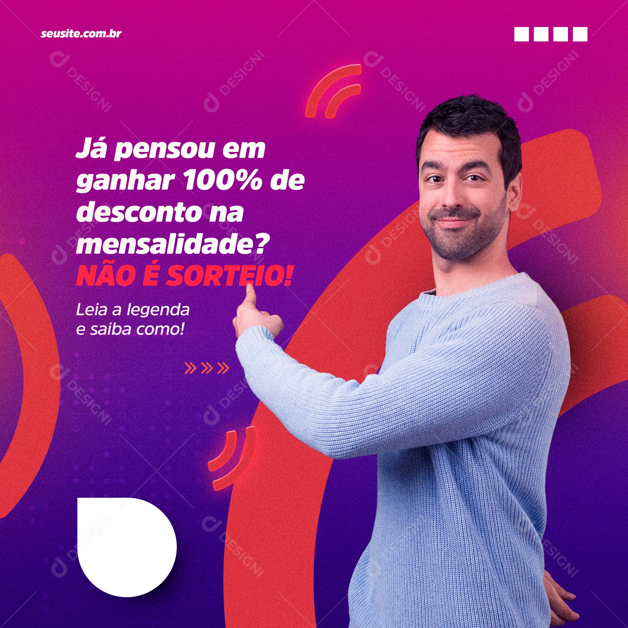 Social Media Provedor de Internet Já Pensou em Ganhar 100% PSD Editável