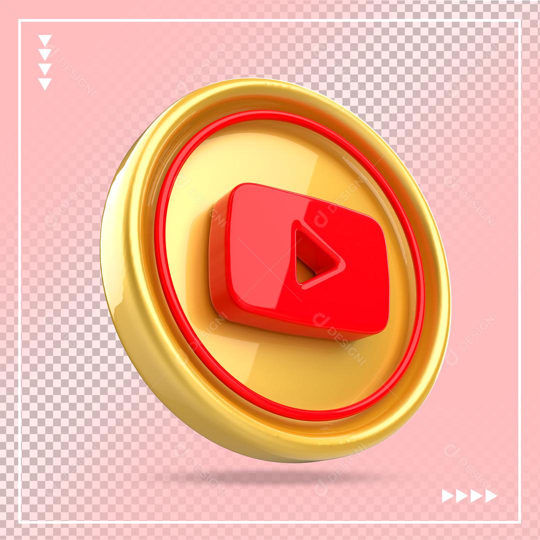 Ícone 3D Tiktok Para Composição PSD
